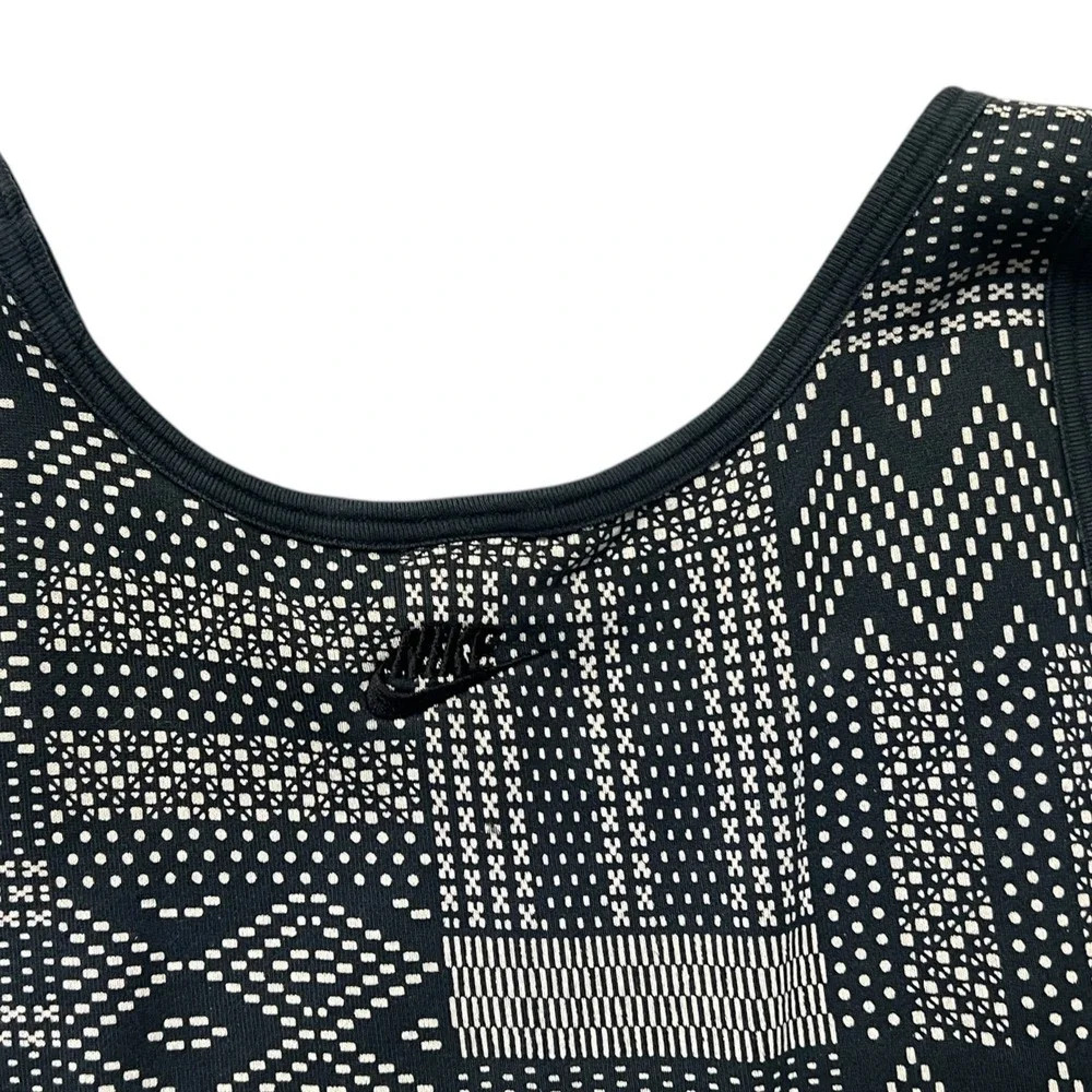 Nike BHM Black History Month Tank Top Mens XXL Black White Geometric Print Pouch